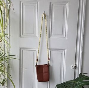 Crossbody Bag with Yellow Strap